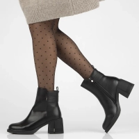 Leather ankle boots Filippo DBT6519/24 BK black