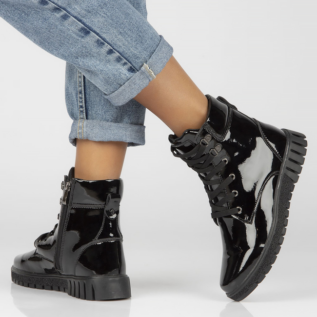 Leather ankle boots Filippo DBT3199/22 BKL black