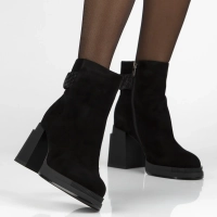 Leather ankle boots Filippo DBT7228/25 BK black