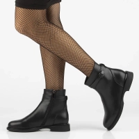 Skórzane botki Filippo DBT7357/25 BK czarne