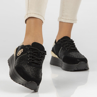 Skórzane sneakersy Filippo DP3538/23 BK D