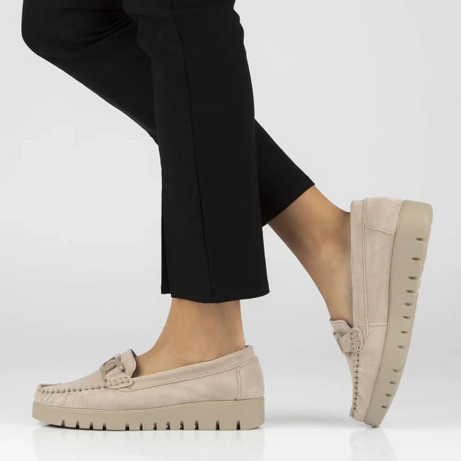 Leather loafers Filippo DP3334/23 BE beige