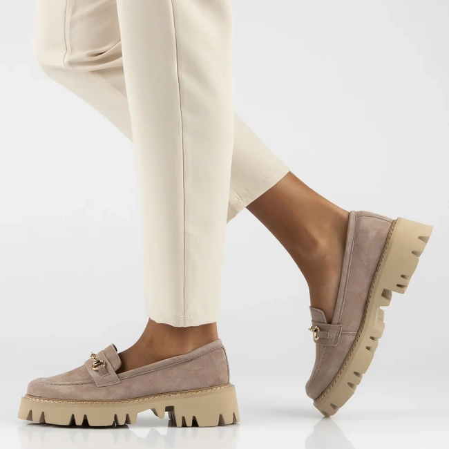 Leather shoes Filippo DP6089/24 BE beige