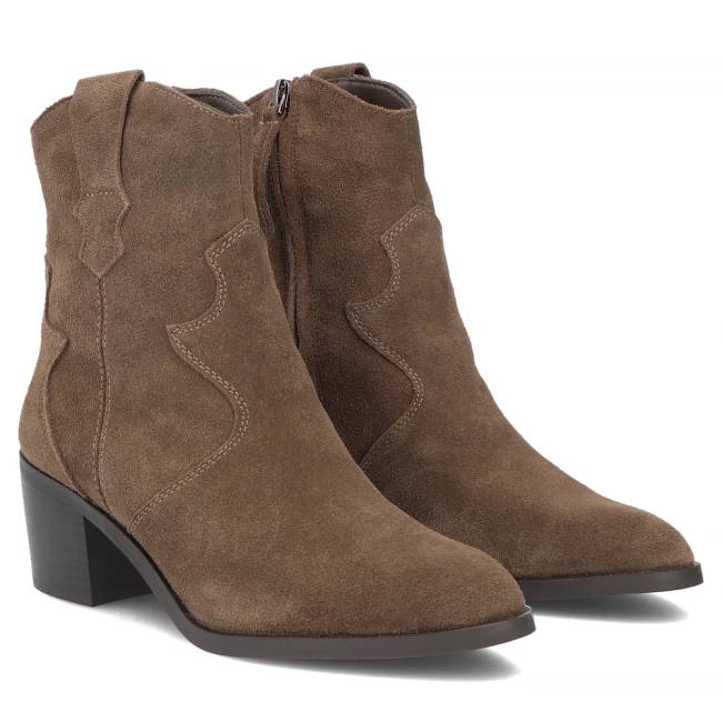 Leather cowboy boots Filippo DBT8043/26 BR brown