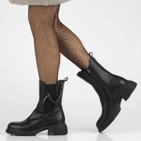 Leather ankle boots Filippo DBT6542/24 BK black