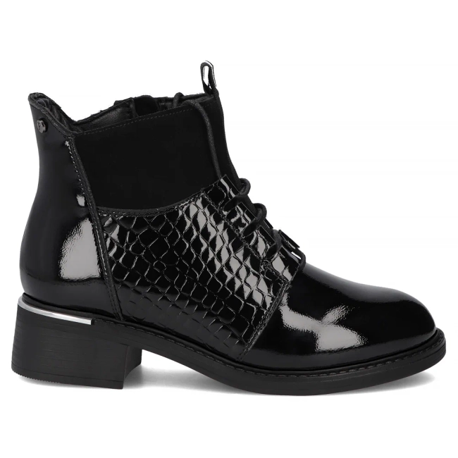 Leather ankle boots Filippo DBT7275/25 BK black