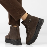 Leather ankle boots Filippo DBT8078/26 D BR brown