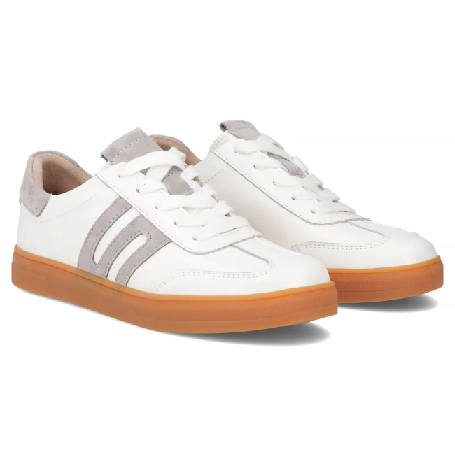 Skórzane sneakersy Filippo DP6742/25 WH białe