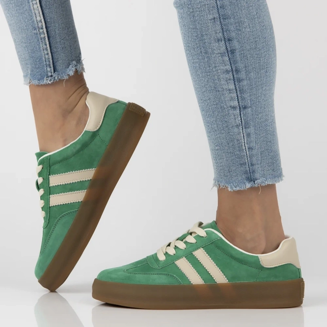 Leather sneakers Filippo DP6764/25 GE green