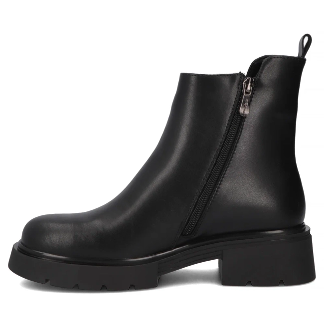 Leather ankle boots Filippo DBT7185/25 BK black