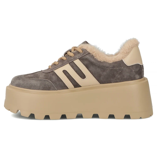 Leather sneakers Filippo DP7110/25 TP Taupe