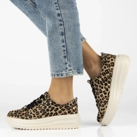 Leather sneakers Filippo DP6795/25 LEO leopard