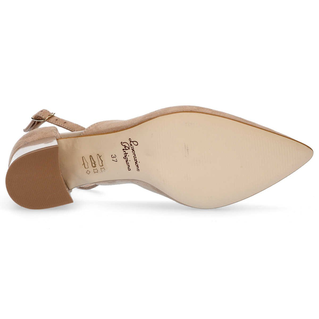 Czółenka Filippo F272 Beż Zamsz