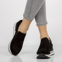 Leather sneakers Filippo DP1512/21 Bk black