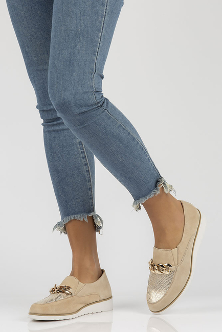 Leather shoes Filippo DP3696/22 BE beige