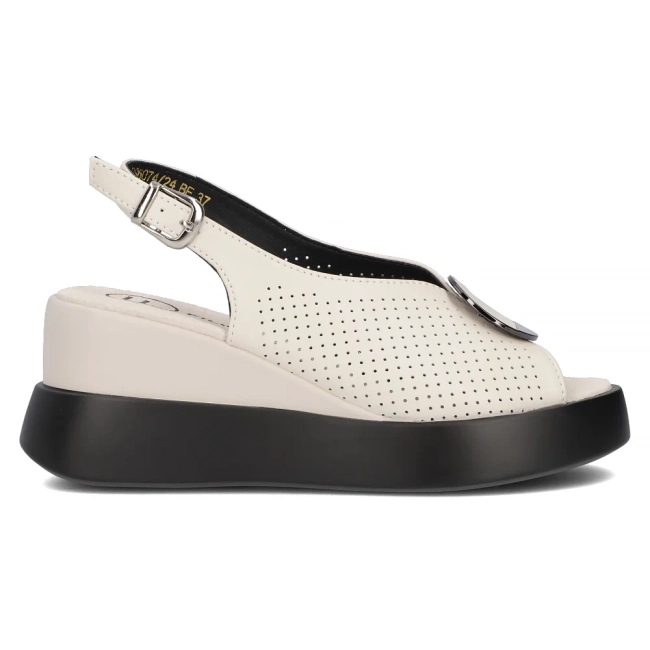 Leather sandals Filippo DS6074/25 BE beige