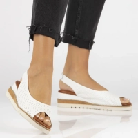 Leather sandals Artiker 50C0862 white