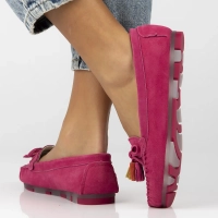 Leather loafers Filippo DP6136/25 FH fuchsia