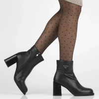 Leather ankle boots Filippo DBT6555/24 BK black