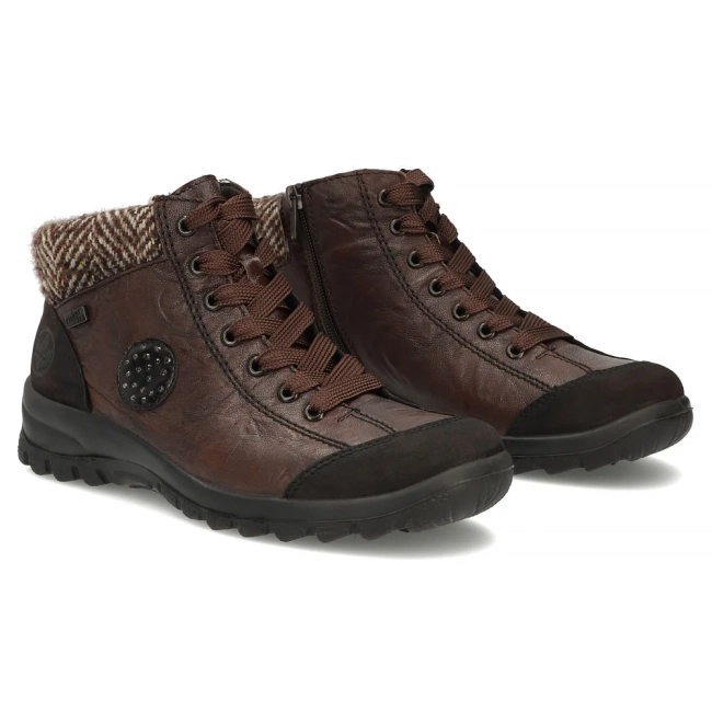 Leather boots Rieker L7110-25 brown