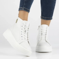 Leather ankle boots DBT6374/24 WH white