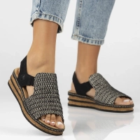 Sandals Rieker 62971-00 Black