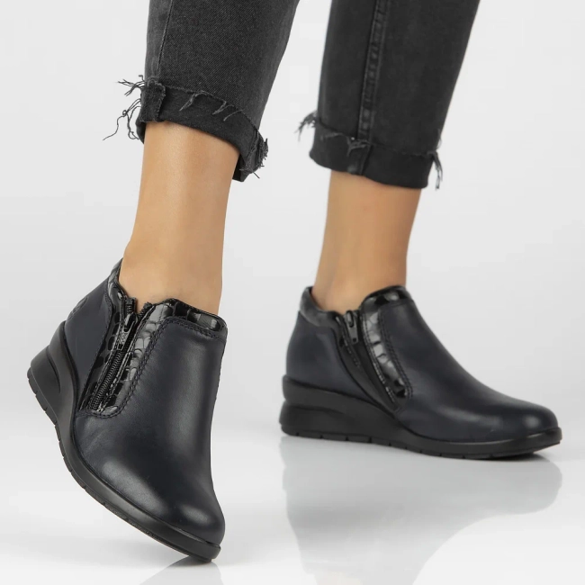 Leather Shoes Filippo L4883-14 navy