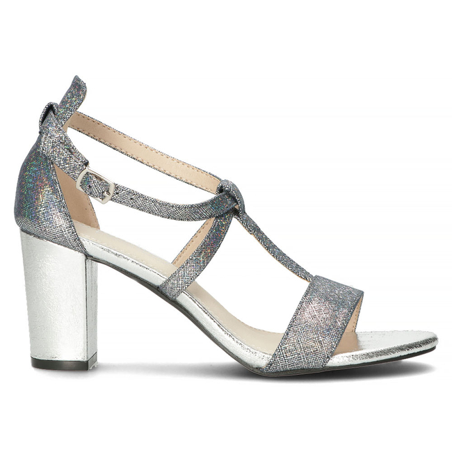 Sandały Filippo DS4300/22 SI srebrne