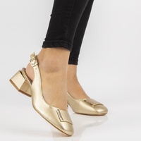 Heeled pumps FILIPPO DP2086/21 GO gold
