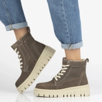 Leather ankle boots Filippo DBT7267/25 TP taupe