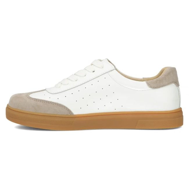 Leather shoes Filippo DP6128/24 WH BE white