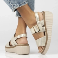 Leather sandals Filippo DS7040/25 GO gold