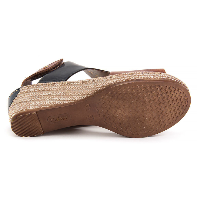 Sandals Rieker 62486-24 Brown Comb.