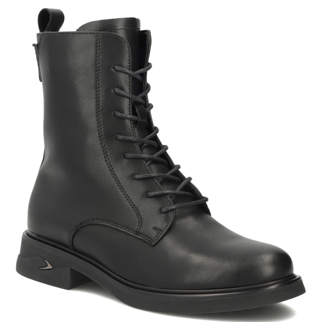 Skórzane botki Filippo DBT8190/26 BK czarne