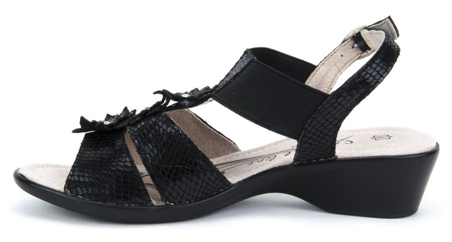 Skórzane Sandały Filippo DS062/18 BK czarne