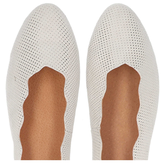 Skórzane półbuty Filippo DP1260/20 SI srebrne