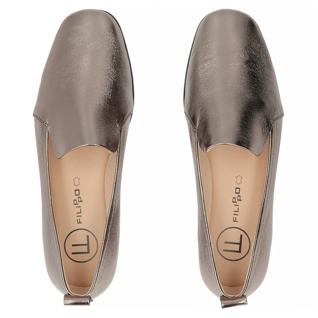 Leather shoes Filippo DP7739/26 GN gun metal