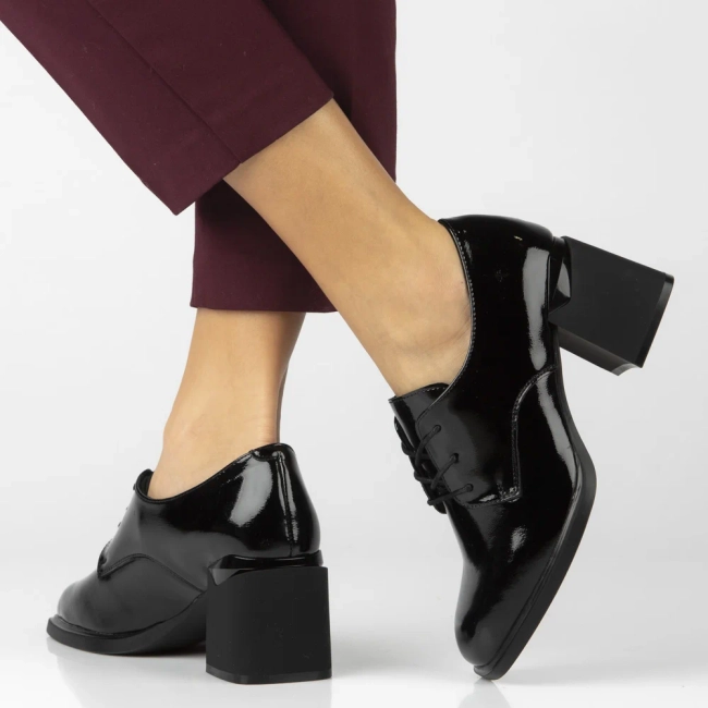 Leather shoes Filippo DP7397/25 BK L black