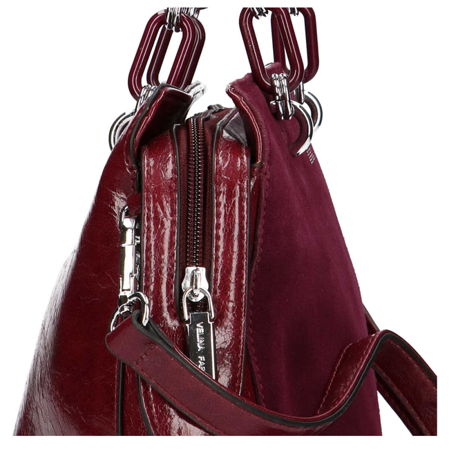 Handbag Velina Fabbiano 7720-56 Wine Red