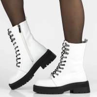 Leather ankle boots Filippo DBT7256/25 WH white