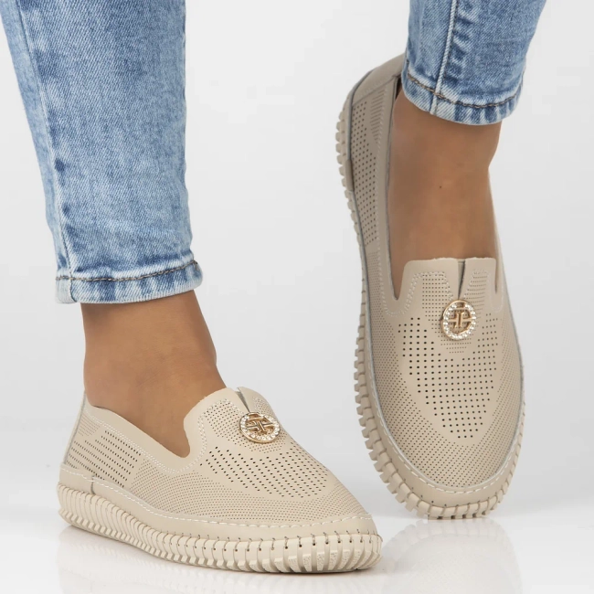 Leather shoes Filippo DP6838/25 BE beige