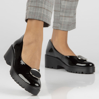 Leather shoes Filippo DP4569/23 BK L black