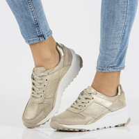 Leather Sneakers Filippo DP2008/21 GO gold