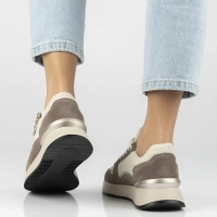 Leather sneakers Filippo DP7770/26 WH TP white-beige