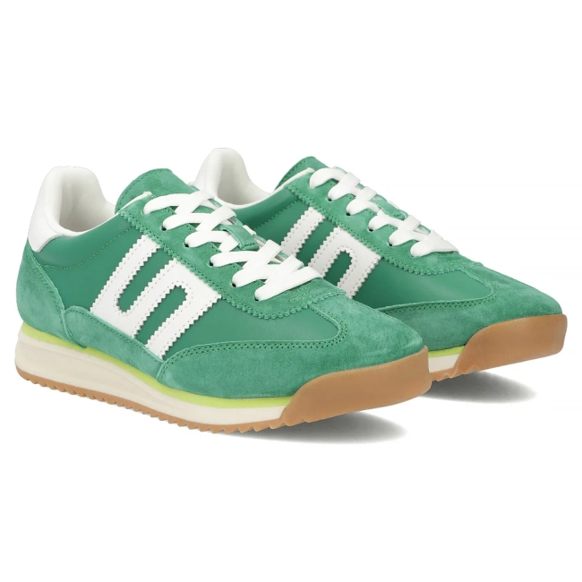 Skórzane sneakersy Filippo DP7686/26 GE zielone