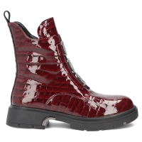 Leather ankle boots Filippo DBT8015/26 BG CR burgundy