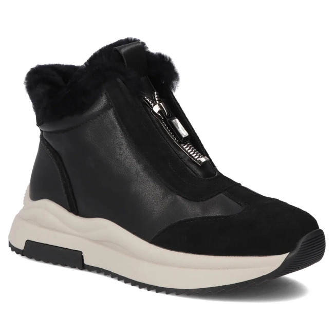 Leather ankle boots Filippo DBT7177/25 BK black