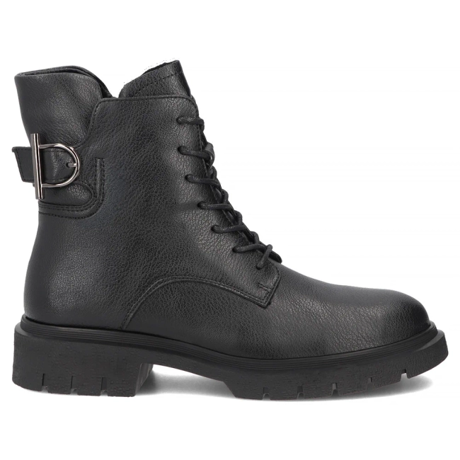 Skórzane botki Filippo DBT8018/26 BK czarne