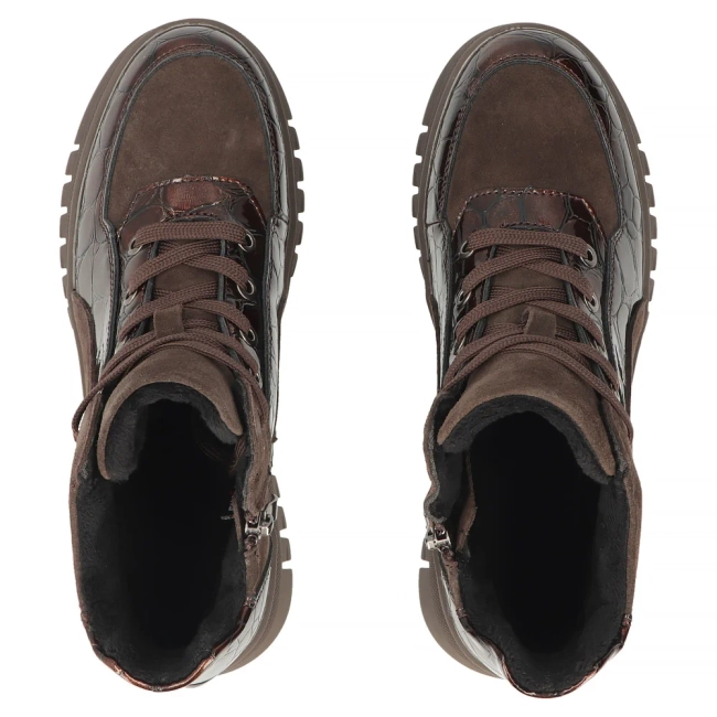 Skórzane botki Filippo DBT8076/26 D BR brązowe
