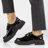 Leather shoes Filippo DP4736/24 BK black